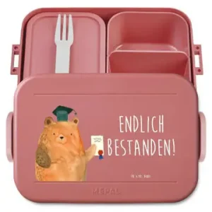 Mr. & Mrs. Panda Bento Box Bär Prüfung Motiv mit Spruch in Rot Pastell günstig kaufen | limango Neu Im Sortiment