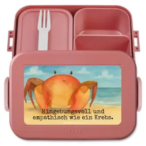 Super-Preis Mr. & Mrs. Panda Bento Box Sternzeichen Krebs Design mit Spruch in Rot Pastell günstig kaufen | limango