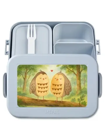 Mr. & Mrs. Panda Bento Box Eulen Liebe Design ohne Spruch in Blau Pastell günstig kaufen | limango Schnäppchen