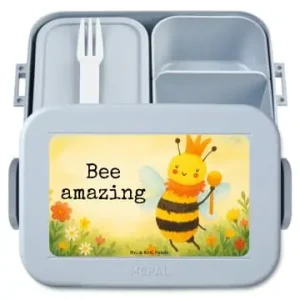 Mr. & Mrs. Panda Bento Box Biene König Design mit Spruch in Blau Pastell günstig kaufen | limango Kracherpreis