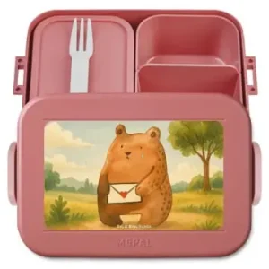 Mr. & Mrs. Panda Bento Box Bär Vermissen Design ohne Spruch in Rot Pastell günstig kaufen | limango Top-Angebot