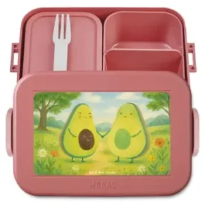 Top-Angebot Mr. & Mrs. Panda Bento Box Avocado Pärchen Design ohne Spruch in Rot Pastell günstig kaufen | limango