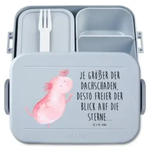 Markenware Mr. & Mrs. Panda Bento Box Axolotl Tanzen Motiv mit Spruch in Blau Pastell günstig kaufen | limango