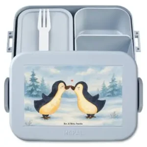 Mr. & Mrs. Panda Bento Box Pinguin Liebe Design ohne Spruch in Blau Pastell günstig kaufen | limango Garantierte Lieferung
