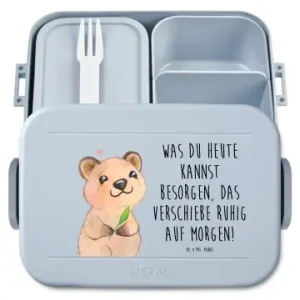 Nur Für Kurze Zeit Mr. & Mrs. Panda Bento Box Quokka Happy Motiv mit Spruch in Blau Pastell günstig kaufen | limango