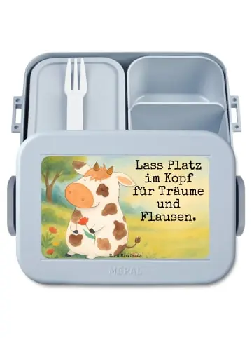 Mr. & Mrs. Panda Bento Box Kuh Design mit Spruch in Blau Pastell günstig kaufen | limango Begrenztes Angebot