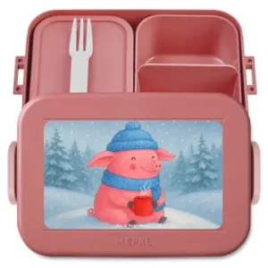 Neue Kollektion Mr. & Mrs. Panda Bento Box Schwein Glühwein Design ohne Spruch in Rot Pastell günstig kaufen | limango