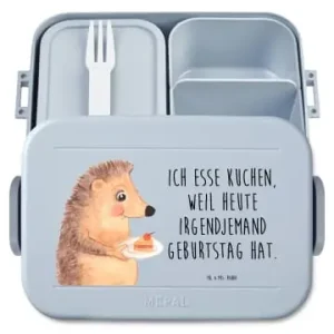 Direkt Vom Hersteller Mr. & Mrs. Panda Bento Box Igel Kuchenstück Motiv mit Spruch in Blau Pastell günstig kaufen | limango