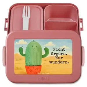 Mr. & Mrs. Panda Bento Box Kaktus Wut Design mit Spruch in Rot Pastell günstig kaufen | limango Abverkauf