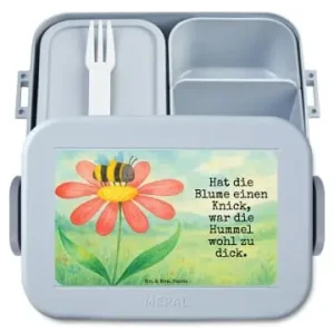 Mr. & Mrs. Panda Bento Box Hummel Blume Design mit Spruch in Blau Pastell günstig kaufen | limango Must-Have