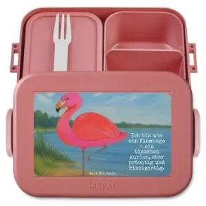 Markenprodukt Mr. & Mrs. Panda Bento Box Flamingo Classic Design mit Spruch in Rot Pastell günstig kaufen | limango