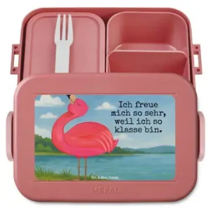 Mr. & Mrs. Panda Bento Box Flamingo Stolz Design mit Spruch in Rot Pastell günstig kaufen | limango Saisonangebot