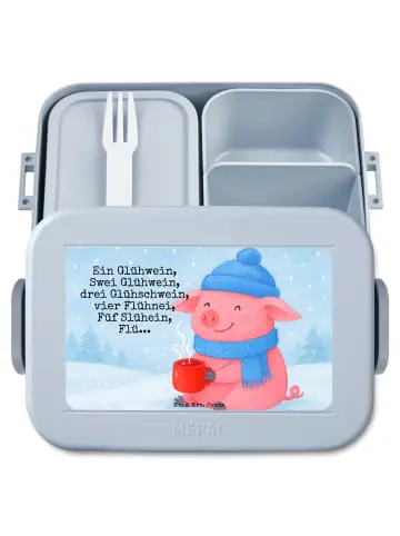 Mr. & Mrs. Panda Bento Box Schweinchen Glühwein Design mit Spruch in Blau Pastell günstig kaufen | limango Schneller Versand