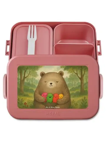Mr. & Mrs. Panda Bento Box Bär Gefühl Design ohne Spruch in Rot Pastell günstig kaufen | limango Highlight
