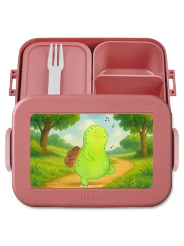 Markenprodukt Mr. & Mrs. Panda Bento Box Schildkröte Pfeifen Design ohne Spruch in Rot Pastell günstig kaufen | limango