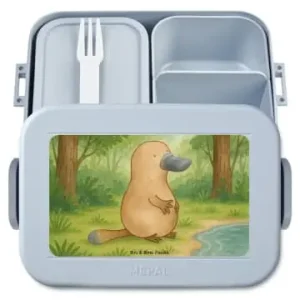 Echt Mr. & Mrs. Panda Bento Box Schnabeltier Mut Design ohne Spruch in Blau Pastell günstig kaufen | limango