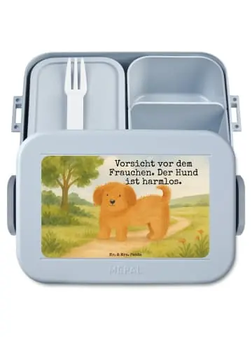 Mr. & Mrs. Panda Bento Box Hund Flauschig Design mit Spruch in Blau Pastell günstig kaufen | limango Schneller Versand