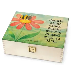 Mr. & Mrs. Panda Teebeutel Box Hummel Blume Design mit Spruch in Weiß günstig kaufen | limango Preisknaller
