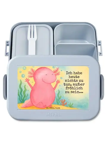 Mr. & Mrs. Panda Bento Box Axolotl Hurra Design mit Spruch in Blau Pastell günstig kaufen | limango Zertifiziert