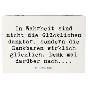 Mr. & Mrs. Panda Box Spruch Dankbarkeit für kleine Dinge mit Spruch in Weiß günstig kaufen | limango Solange Der Vorrat Reicht