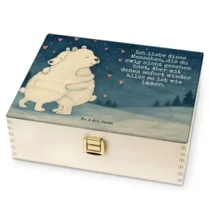 Mr. & Mrs. Panda Teebeutel-Box Eisbär Umarmen Design mit Spruch in Weiß günstig kaufen | limango Abverkauf