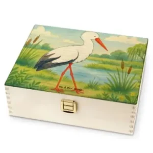 Begrenztes Angebot Mr. & Mrs. Panda Box für Teebeutel Storch Design ohne Spruch in Weiß günstig kaufen | limango