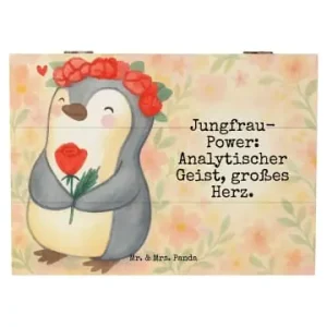 Solange Der Vorrat Reicht Mr. & Mrs. Panda Box Jungfrau Astrologie Design mit Spruch in Weiß günstig kaufen | limango