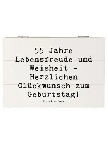 Mr. & Mrs. Panda Box Spruch 55. Geburtstag Freude mit Spruch in Weiß günstig kaufen | limango Sonderangebot