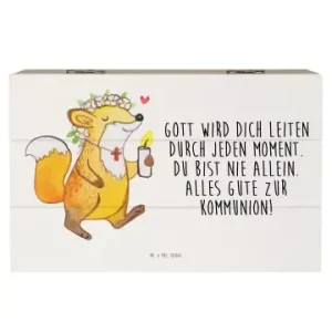 Mr. & Mrs. Panda Box Fuchs Kommunionmit Spruch in Weiß günstig kaufen | limango Neue Ware