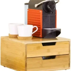 Garantierte Lieferung SoBuy Kaffeekapsel Box in Natur - (B)30 x (H)18 x (T)31cm günstig kaufen | limango