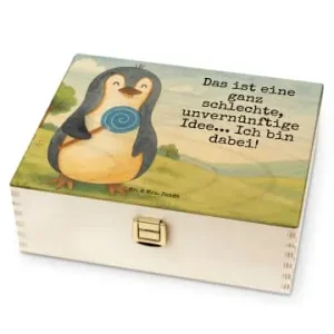 Finale Aktion Mr. & Mrs. Panda Teebeutel Box Pinguin Lolli Design mit Spruch in Weiß günstig kaufen | limango