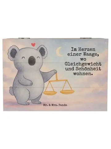 Mr. & Mrs. Panda Box Waage Astrologie Design mit Spruch in Weiß günstig kaufen | limango Top-Preis