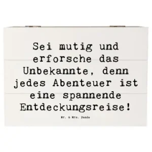 Schnäppchen Mr. & Mrs. Panda Box Spruch Unbekannte Orte erkunden mit Spruch in Weiß günstig kaufen | limango