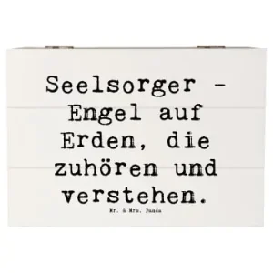 Must-Have Mr. & Mrs. Panda Box Spruch Seelsorger Engel mit Spruch in Weiß günstig kaufen | limango