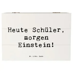 Bestpreis Mr. & Mrs. Panda Box Spruch Schulanfang Inspiration mit Spruch in Weiß günstig kaufen | limango