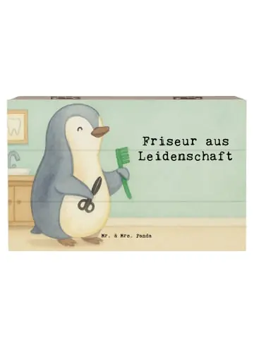 Heißes Angebot Mr. & Mrs. Panda Box Friseur Leidenschaft Design mit Spruch in Weiß günstig kaufen | limango