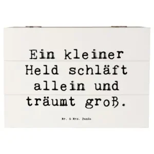 Mr. & Mrs. Panda Box Spruch Alleine schlafen lernen mit Spruch in Weiß günstig kaufen | limango Kostenfreie Lieferung