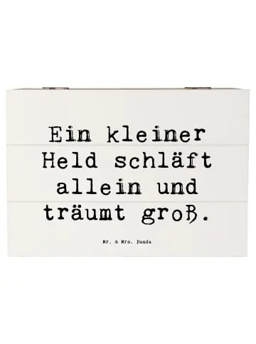 Mr. & Mrs. Panda Box Spruch Alleine schlafen lernen mit Spruch in Weiß günstig kaufen | limango Kostenfreie Lieferung