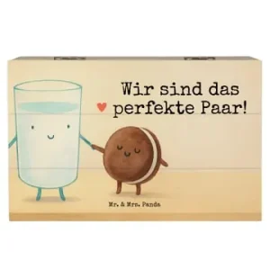 Kostenloser Versand Mr. & Mrs. Panda Box Milch Keks Design mit Spruch in Weiß günstig kaufen | limango