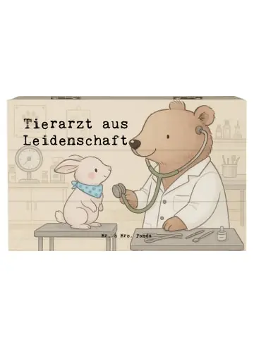 Kostenloser Versand Mr. & Mrs. Panda Box Tierarzt Leidenschaft Design mit Spruch in Weiß günstig kaufen | limango