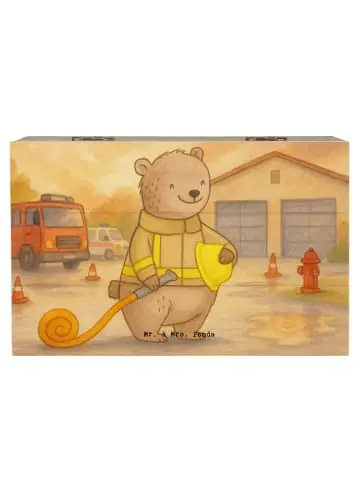 Mr. & Mrs. Panda Box Bär Freiwillige Feuerwehr Design ohne Spruch in Weiß günstig kaufen | limango Top-Preis