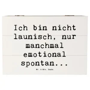 Kostenloser Versand Mr. & Mrs. Panda Box Spruch Emotionen ausdrücken mit Spruch in Weiß günstig kaufen | limango
