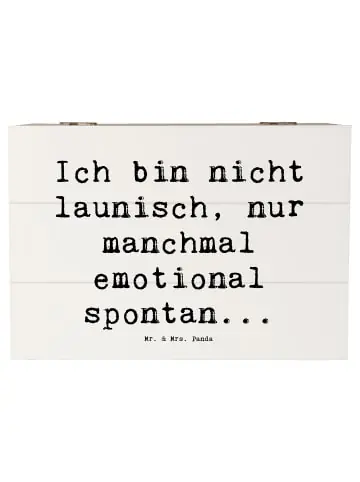 Kostenloser Versand Mr. & Mrs. Panda Box Spruch Emotionen ausdrücken mit Spruch in Weiß günstig kaufen | limango