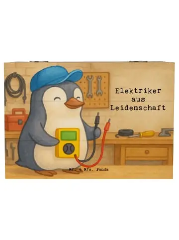 Mr. & Mrs. Panda Box Elektriker Leidenschaft Design mit Spruch in Weiß günstig kaufen | limango Preisknaller