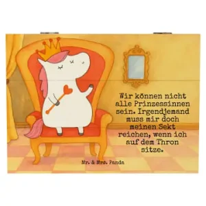 Neue Ware Mr. & Mrs. Panda Box Einhorn Prinzessin Design mit Spruch in Weiß günstig kaufen | limango