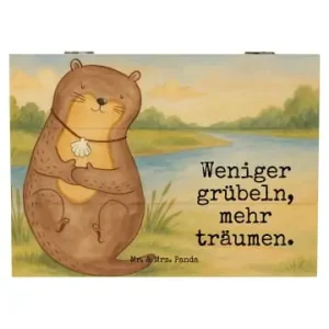 Nur Für Kurze Zeit Mr. & Mrs. Panda Box Otter Muschel Design mit Spruch in Weiß günstig kaufen | limango