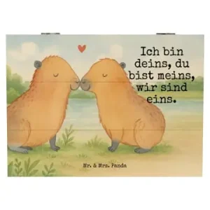 Rabatt Mr. & Mrs. Panda Box Capybara Liebe Design mit Spruch in Weiß günstig kaufen | limango