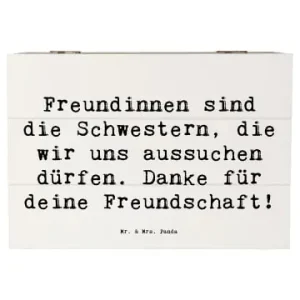 Mr. & Mrs. Panda Box Spruch Freundinnen Schwestern mit Spruch in Weiß günstig kaufen | limango Kostenloser Rückversand