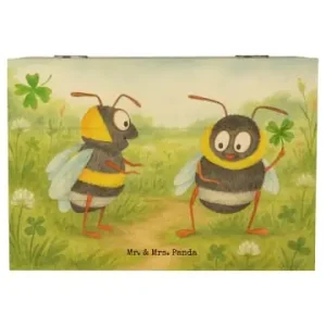 Garantierte Lieferung Mr. & Mrs. Panda Box Hummeln Kleeblatt Design ohne Spruch in Weiß günstig kaufen | limango