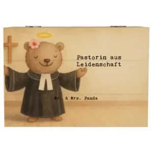 Mr. & Mrs. Panda Box Pastorin Leidenschaft Design mit Spruch in Weiß günstig kaufen | limango Kostenloser Versand